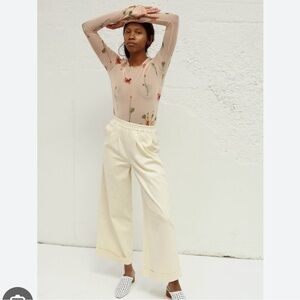 L.F. Markey Lorenzo Trouser - ivory cotton